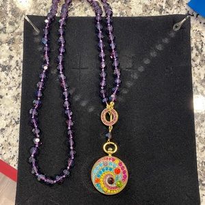 Heidi Daus Toggle necklace to watch